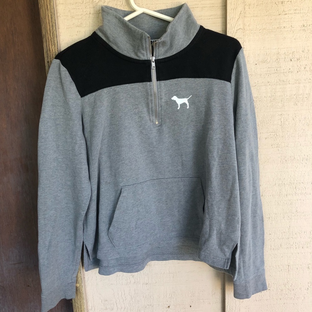 Pink brand pullover sweatshirt
